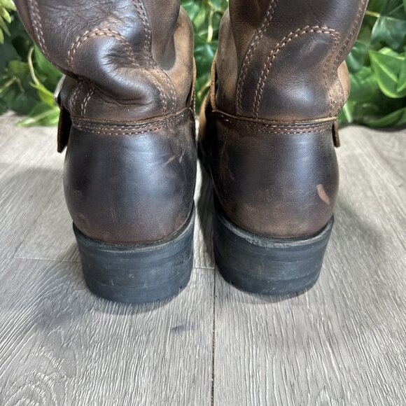 Harley-Davidson Embroidered Flames Leather Logger Rugged Motorcycle Boot 9.5 main image 10